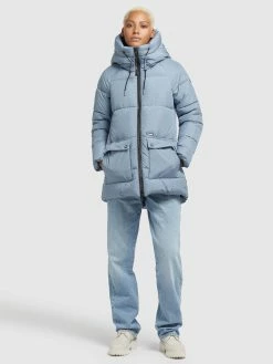 Khujo Overgangsjakker Overgangsjakke Pheobe Kvinder Lyseblå -Khujo Salgsbutik 09116d3b2afbf2943625ad6bdc291e59