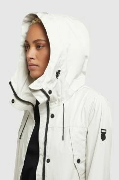 Khujo Overgangsfrakker Overgangsfrakke AIRA Kvinder Lysegrå -Khujo Salgsbutik 16e561f4b7601d4824f8c110fcba114d