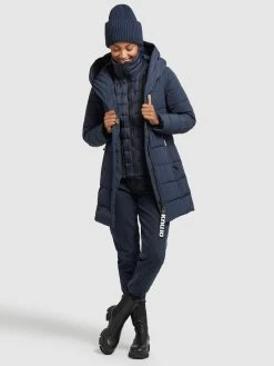 Khujo Korte Frakker Vinterfrakke Floyt Kvinder Mørkeblå -Khujo Salgsbutik 18d710e4022f416acb00d8e5041f06b8