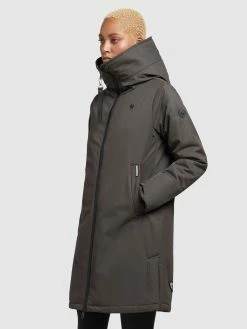 Khujo Overgangsfrakker Overgangsfrakke LISAD Kvinder Mørkegrå -Khujo Salgsbutik 1c99d8c5d0faddac8733ac7c5e72ed09