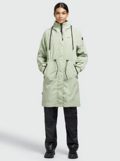 Khujo Overgangsfrakker Overgangsfrakke Silica Kvinder Pastelgrøn -Khujo Salgsbutik 266b747ffe70988f30ad38a8206ded41