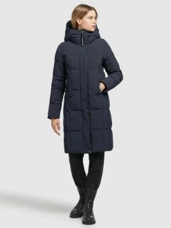 Khujo Overgangsfrakker Overgangsfrakke Namita Kvinder Navy -Khujo Salgsbutik 27e4edc79d3def33e50510ff80e9a037