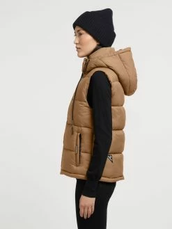 Khujo Veste Vest Eden Kvinder Lysebrun -Khujo Salgsbutik 28d75dd54630500d5800cedf560a08ca