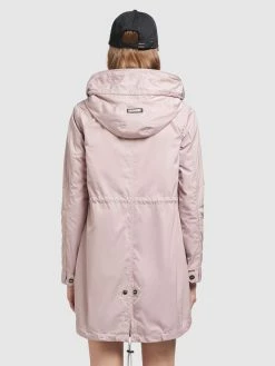 Khujo Parka Overgangsparka DAYES Kvinder Pink -Khujo Salgsbutik 366644d3a6be29085bfb54fd469db0a9