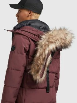 Khujo Vinterfrakker Vinterfrakke Cloren Kvinder Mørkerød -Khujo Salgsbutik 3907af00973dd3520703aa6ef457757f