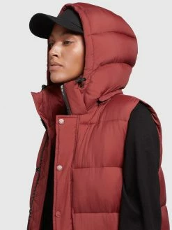 Khujo Veste Vest Magneta Kvinder Rustrød -Khujo Salgsbutik 4293d39cd3f5d2cccd32bef27e2ac903