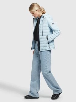 Khujo Overgangsjakker Overgangsjakke LOVINA4 MATT Kvinder Lyseblå -Khujo Salgsbutik 45cabb058706d0a0b8d1e4dd24c224fb