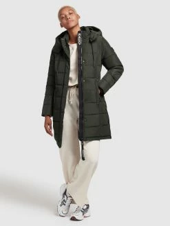 Khujo Korte Frakker Vinterfrakke Cups Kvinder Mørkegrøn -Khujo Salgsbutik 56432a2d764a3a20b8c475c96a8fdd45