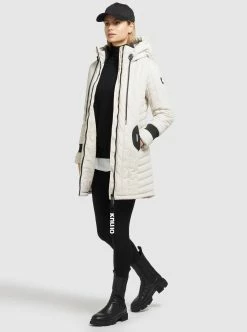 Khujo Overgangsfrakker Overgangsfrakke Jerry Kvinder Offwhite -Khujo Salgsbutik 5c09d18b9c83608bd8adbb478faa7958