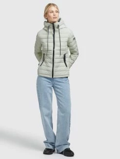 Khujo Overgangsjakker Overgangsjakke LOVINA4 Kvinder Grøn -Khujo Salgsbutik 635034d8ca2015217bc022685409ce07