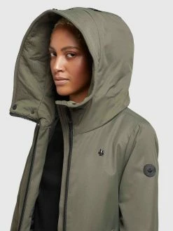 Khujo Overgangsfrakker Overgangsfrakke LISAD Kvinder Khaki -Khujo Salgsbutik 6c9fa566bf470dcd7a03313c9b82f704