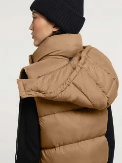 Khujo Veste Vest Eden Kvinder Lysebrun -Khujo Salgsbutik 800065465832a66f8141de81cfd3453a