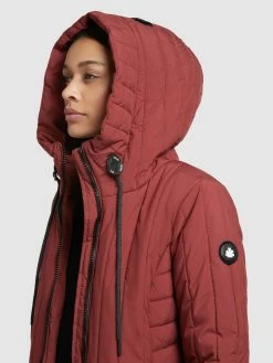 Khujo Vatterede Jakker Vinterjakke Jerry Kvinder Rustrød -Khujo Salgsbutik 87a6e76876190d9c55bad694279331fd