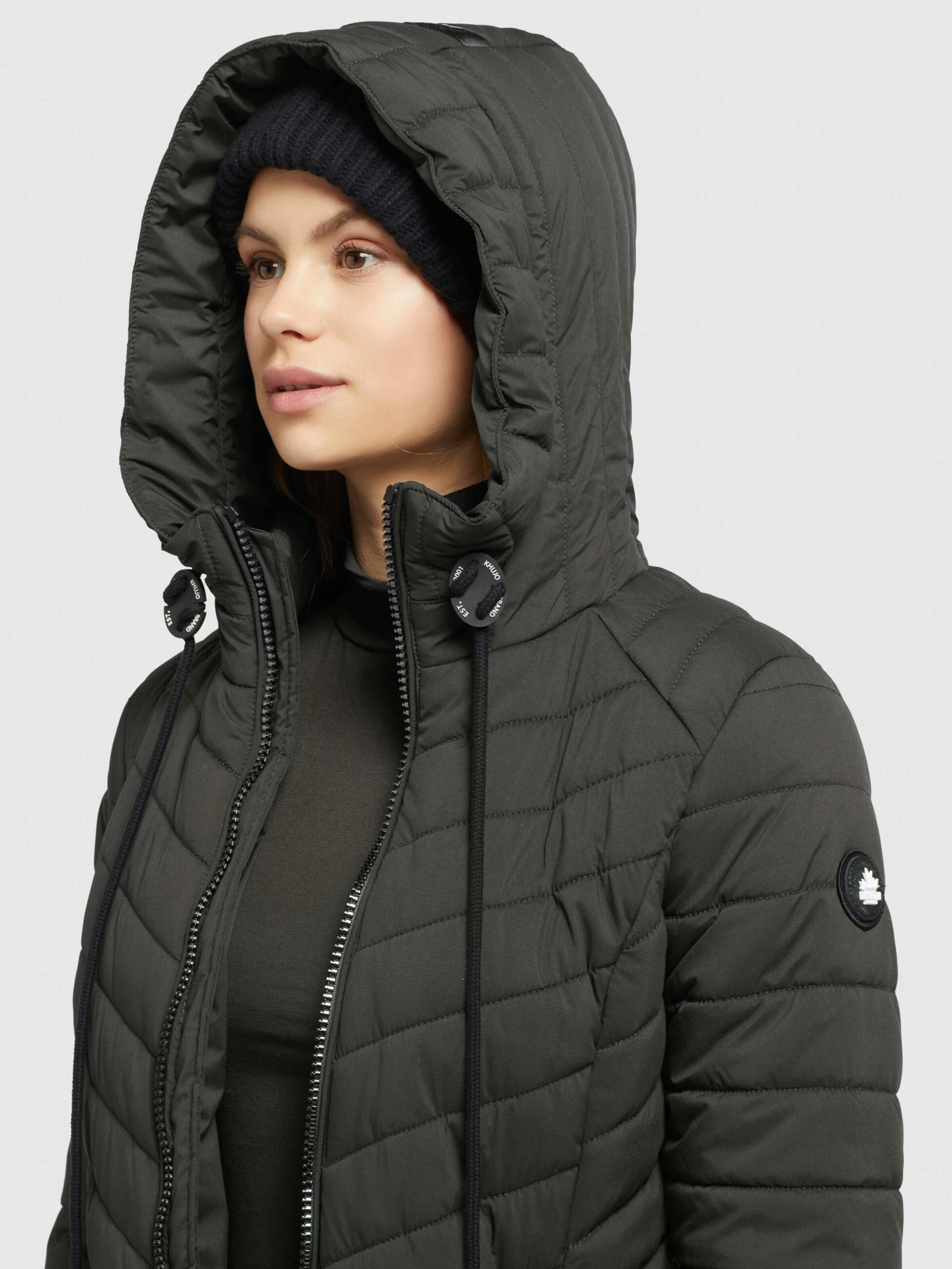 Khujo Vinterfrakker Vinterfrakke Nita Kvinder Khaki 7 Khujo Vinterfrakker Vinterfrakke Nita Kvinder Khaki - Image 7