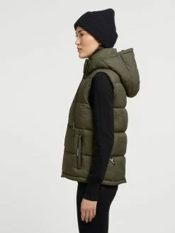 Khujo Veste Vest Eden Kvinder Khaki -Khujo Salgsbutik a31c2ffd6d712dabbcffe8c55149fc74