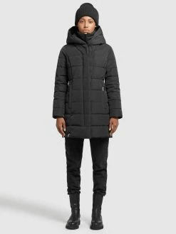 Khujo Korte Frakker Vinterfrakke Floyt Kvinder Sort -Khujo Salgsbutik c417875a20caf46f4bab215cf26ccb29