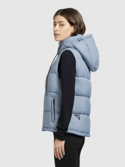 Khujo Veste Vest Eden Kvinder Lyseblå -Khujo Salgsbutik cd438011d8b73779d5457975261b486a