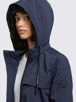 Khujo Overgangsfrakker Overgangsfrakke Voya3 Kvinder Mørkeblå -Khujo Salgsbutik d01c9c4c576a928899debfc9ffec7eec