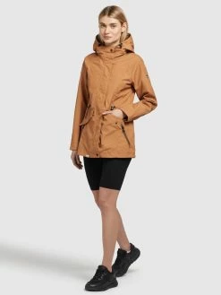 Khujo Parka Overgangsparka FELINA Kvinder Camel -Khujo Salgsbutik d94270bf37a833315ef37c17d8e850b8