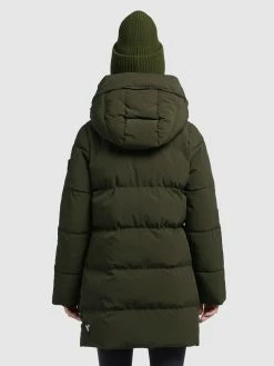 Khujo Korte Frakker Vinterfrakke Wente Kvinder Khaki -Khujo Salgsbutik debf607d7efff65ff72f740c28a1efdd