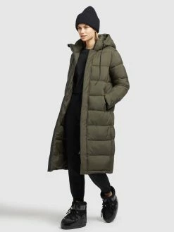 Khujo Vinterfrakker Vinterfrakke Julina Kvinder Khaki -Khujo Salgsbutik e7364781bb032d391f36c91cc2deb7b9