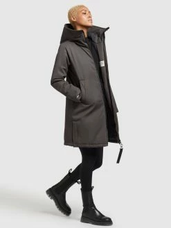 Khujo Overgangsfrakker Overgangsfrakke LISAD Kvinder Mørkegrå -Khujo Salgsbutik e9cc25c2339f7e3960eb9a8c8fd467be