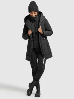 Khujo Korte Frakker Vinterfrakke Floyt Kvinder Sort -Khujo Salgsbutik f4ce8737ff5b3f22aaba1e7a9df60d10